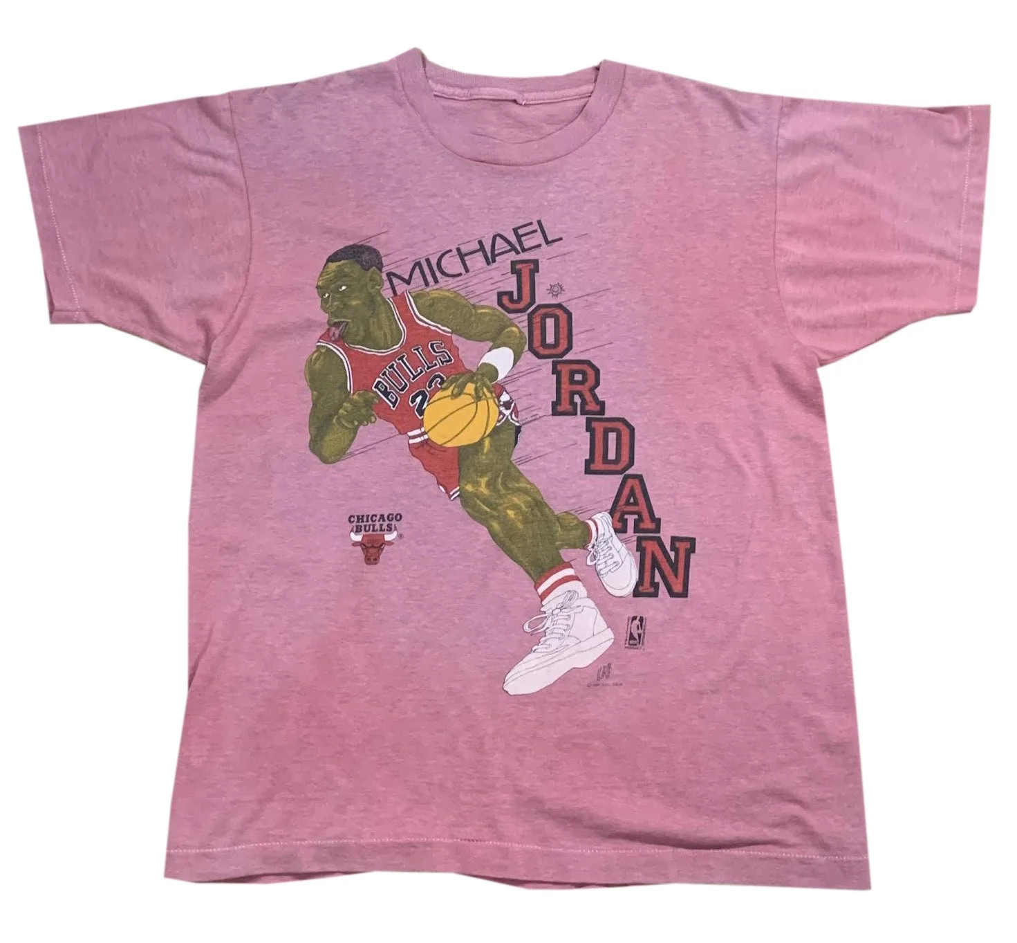 ファングッズ SALEM bulls vintage Michael Jordan y2k Vintage Chicago Bulls Michael Jordan Salem Shirt Size Youth Large